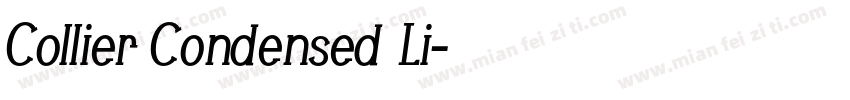 Collier Condensed Li字体转换